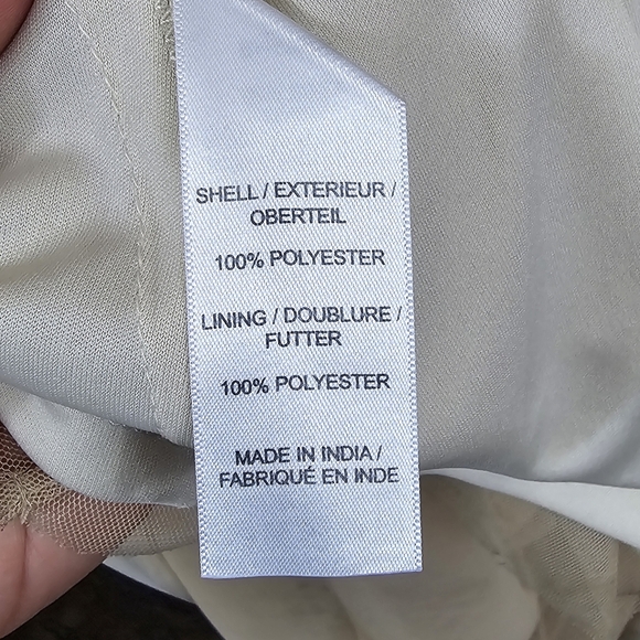 Adrianna Papell Sleeveless Beaded Blouson Gown Dress - Picture 9 of 10